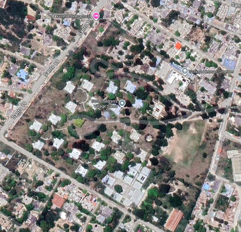 Vue Aérienne du Village SOS de Santo